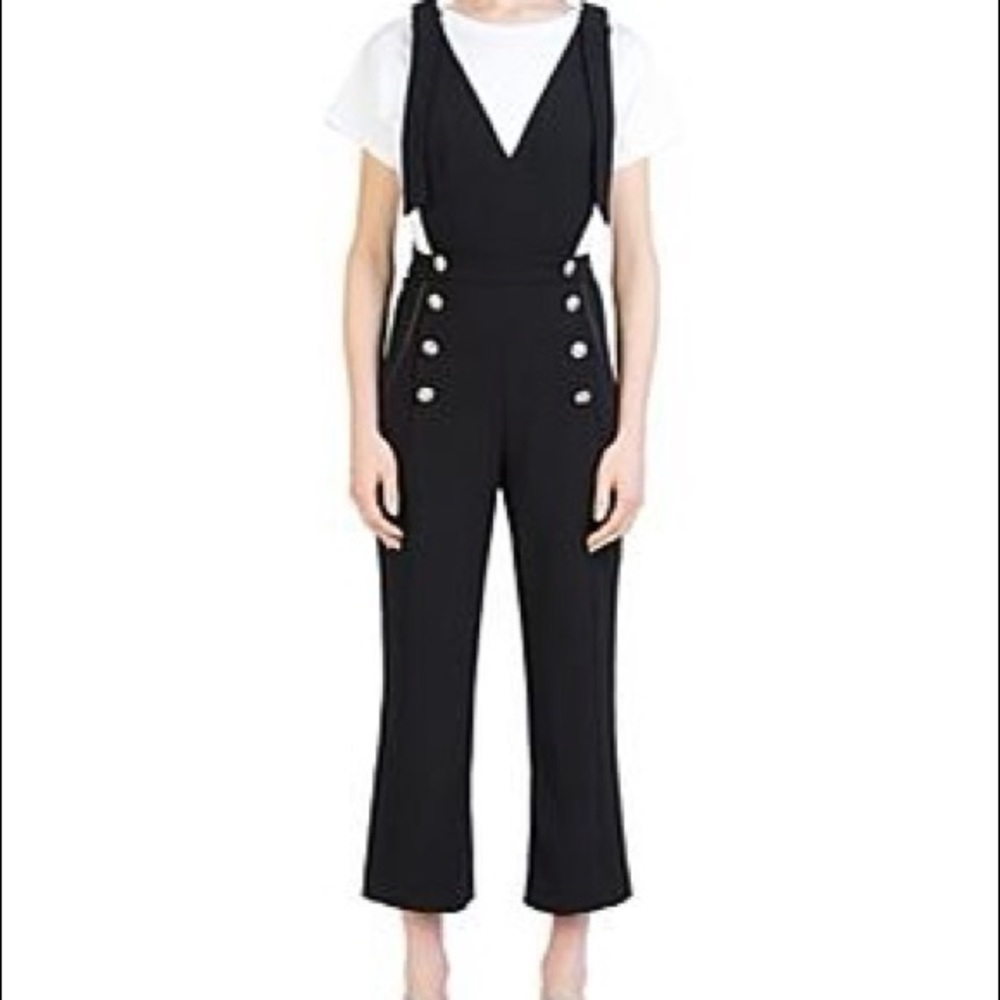 The Kooples overall black military style